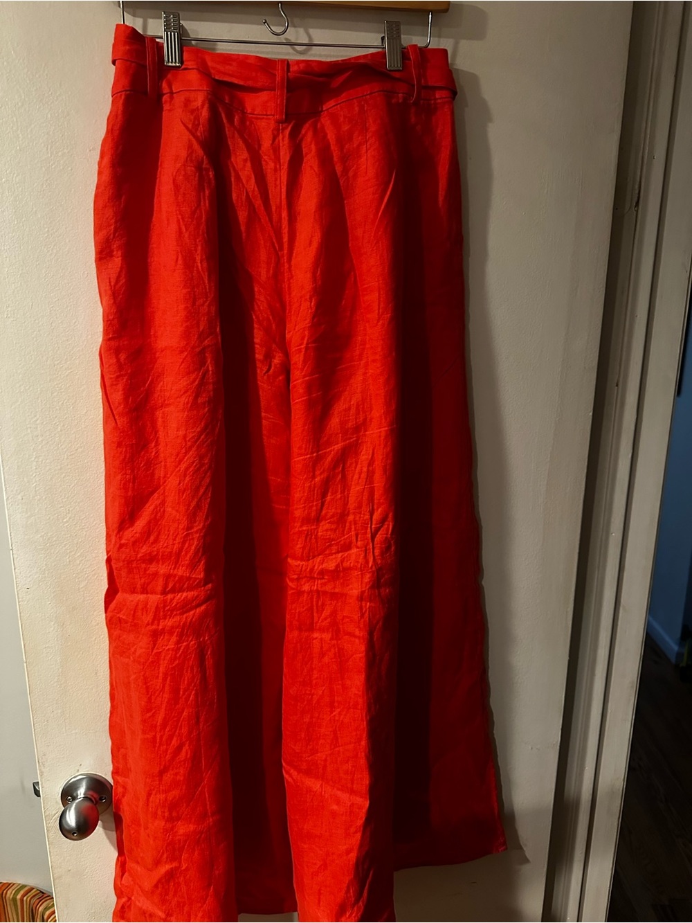 Banana Republic Wide-Leg Pants in Coral Orange - Picture 2 of 3